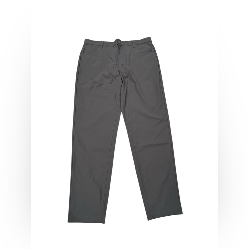 Fabletics Men's The Don 5 Pocket Polyester Stretch Charcoal Chinos 38x34